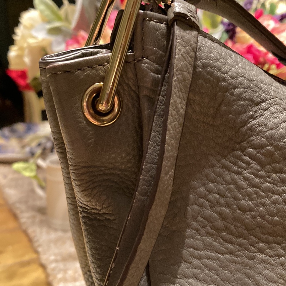 Gray genuine leather purse - Picture 5 of 12